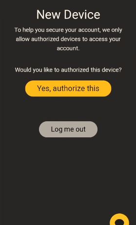 Authorize new device to secure your Sabong account