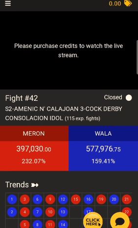 Get full fight results with Meron and Wala odds