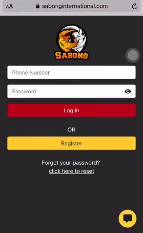 Log in to Sabong International account with phone number